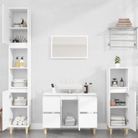 Arvada Wooden 2 Piece Bathroom Furniture Set In White