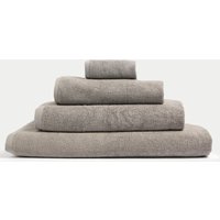 M&S Ultra Dry Pure Cotton Towel - 2 Pack Face Towels - Silver Grey, Silver Grey