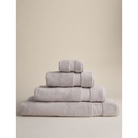 M&S Turkish Cotton Luxury Hotel Towel - 2 Pack Face Towels - Taupe, Taupe