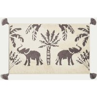 M&S Cotton Blend Elephant Bath Mat - Charcoal, Charcoal