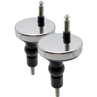 Universal Quick Release Toilet Seat Fittings - Chrome - Pack of Two