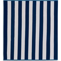 M&S Pure Cotton Extra Large Striped Beach Towel Navy
