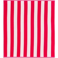 M&S Pure Cotton Extra Large Striped Beach Towel Fuchsia