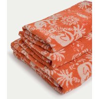 M&S Pure Cotton Monkey Towel Orange Mix
