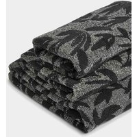 M&S Pure Cotton Leaves Towel Grey Mix