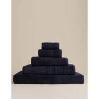 M&S Egyptian Cotton Towel Navy