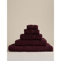 M&S Egyptian Cotton Towel Plum