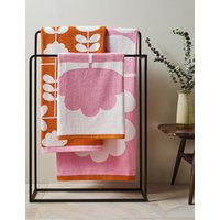 Orla Keily Pure Cotton Cut Stem Bath Towel Paprika