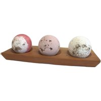 Three Bay Mahogany Soap Dish