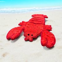 Giant Red Lobster Tufted Bath Mat 85cm x 51cm