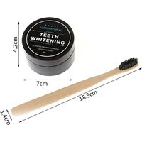 Bamboo Charcoal Toothbrush Set | Color: Black | style: 30g