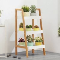3-Tier Ladder Shelf H75cm Bathroom Shelving Unit