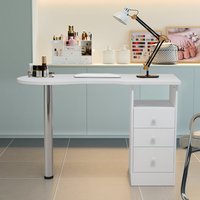 3 Drawers Manicure Table for Beauty Salon and Home