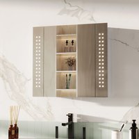 650x600mm LED Illuminated Bathroom Mirror Cabinet