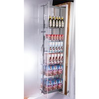 Tall and Narrow 6-Tier Metal Kitchen Pull-out Kitchen Cabinet Basket Shelf