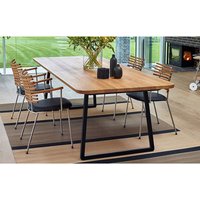 Set of 2 Metal Table Bench Legs Frames Trapezium with Top Steel Base Stands 60x72CM