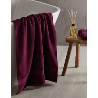 M&S Super Soft Pure Cotton Towel Dark Crimson