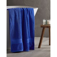 M&S Super Soft Pure Cotton Towel Mid Blue