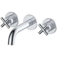 3 Hole Wall Mounted Basin Mixer Tap